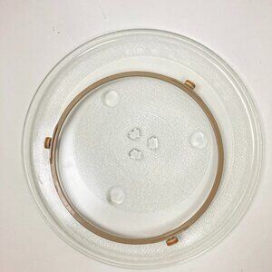 microwave Glass oven tray 12 38 in. & turntable ring for Hamilton Beach Model